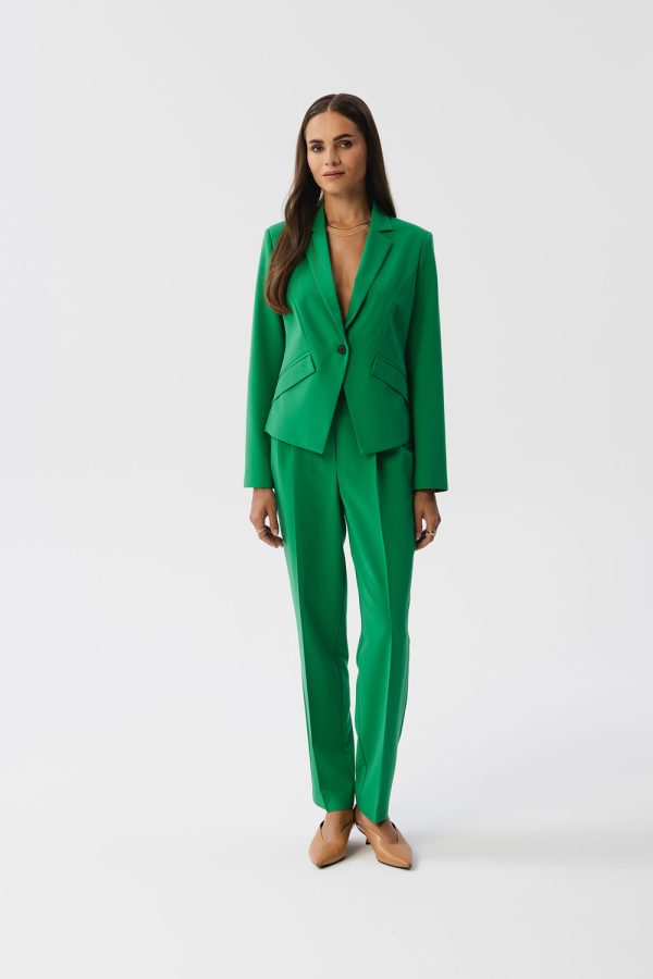 Green Jacket in Jackets, Vests For Women with Spandex, Polyester and Viscose