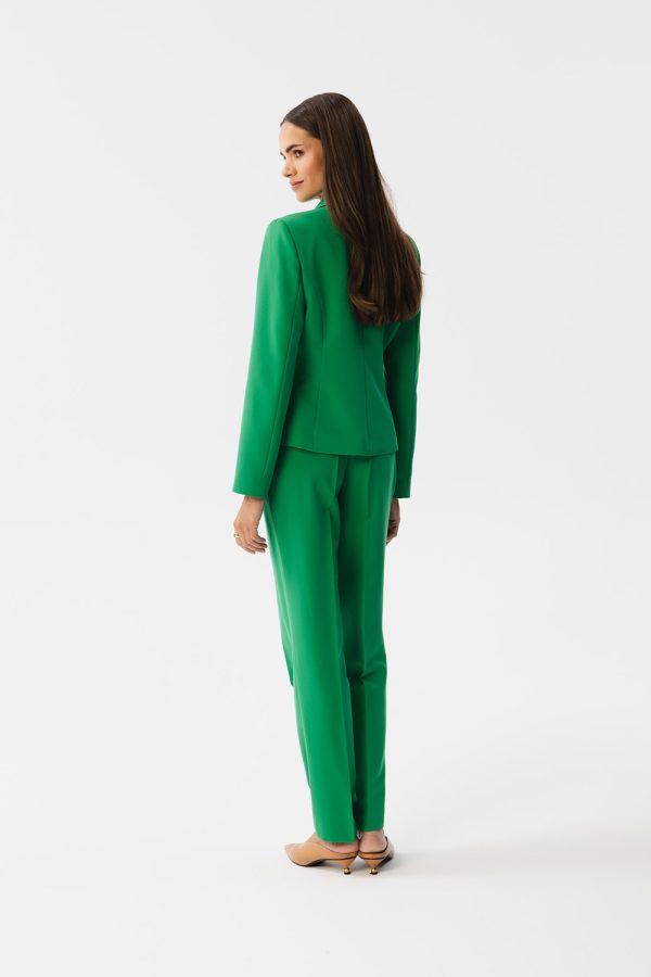 Green Jacket in Jackets, Vests For Women with Spandex, Polyester and Viscose
