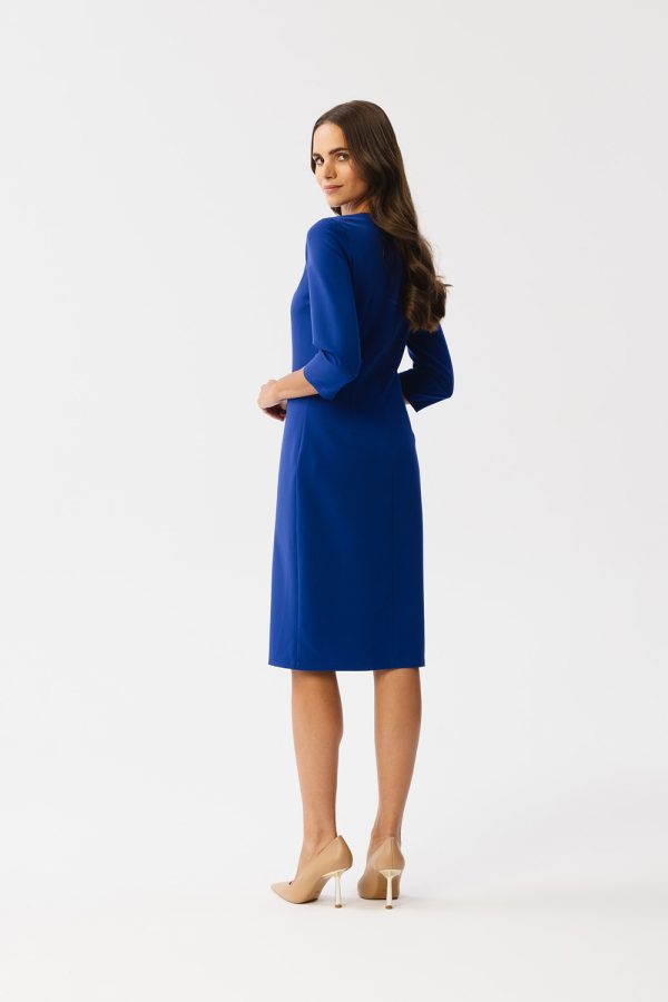 Blue Daydress in Day Dresses with Spandex, Polyester and Viscose