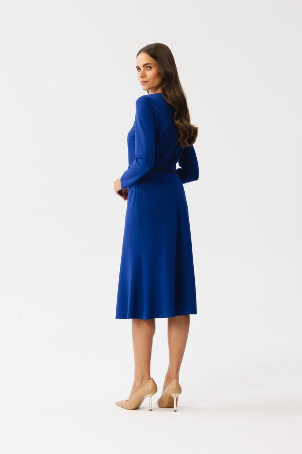 Blue Daydress in Day Dresses with Spandex, Polyester and Viscose