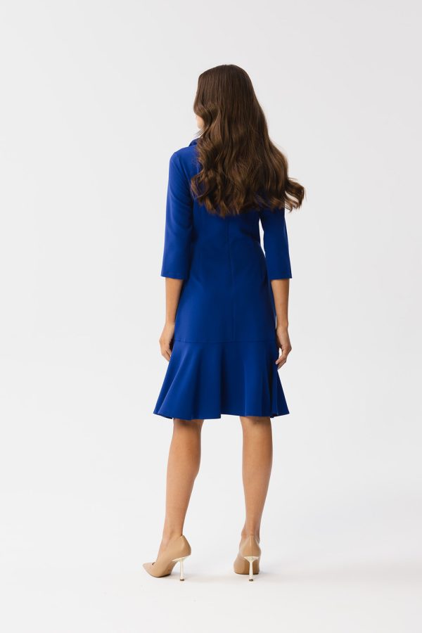 Blue Daydress in Day Dresses with Spandex, Polyester and Viscose