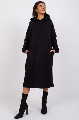 Black Daydress in Day Dresses with Cotton and Spandex
