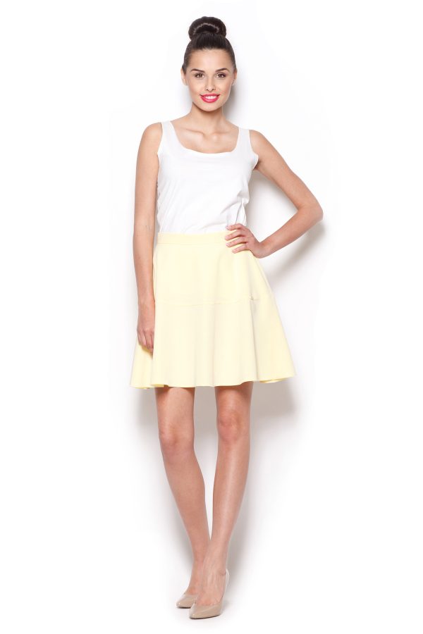 Yellow Skirt in Skirts with Polyester and Viscose