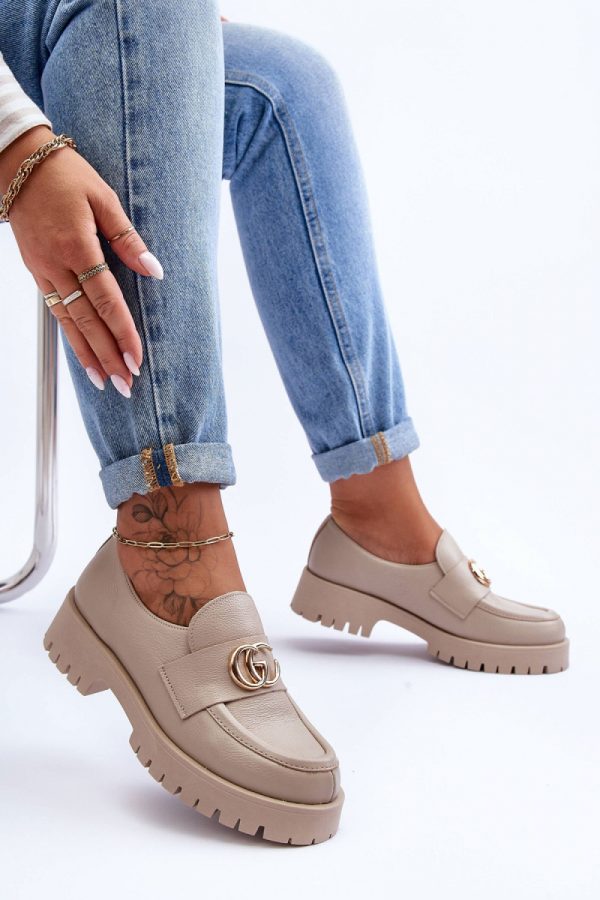 Beige Heeled Low Shoes in Women`s Ankle Boots & Booties with Fabric, Footbed, Upper Height and Heel Height