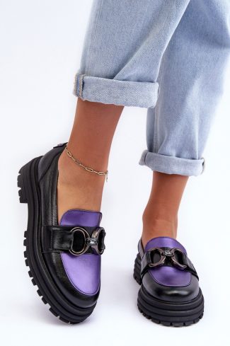Black Loafers in Moccasins, Loafers with Fabric, Footbed, Upper Height and Heel Height