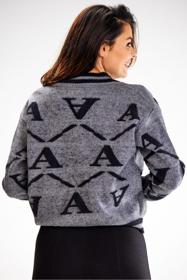 Grey Cardigan in Cardigans For Women, Ponchos with Nylon, PBT and Viscose