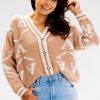 Beige Cardigan in Cardigans For Women, Ponchos with Nylon, PBT and Viscose