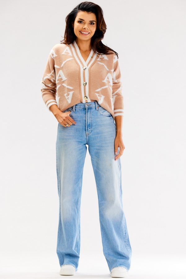 Beige Cardigan in Cardigans For Women, Ponchos with Nylon, PBT and Viscose