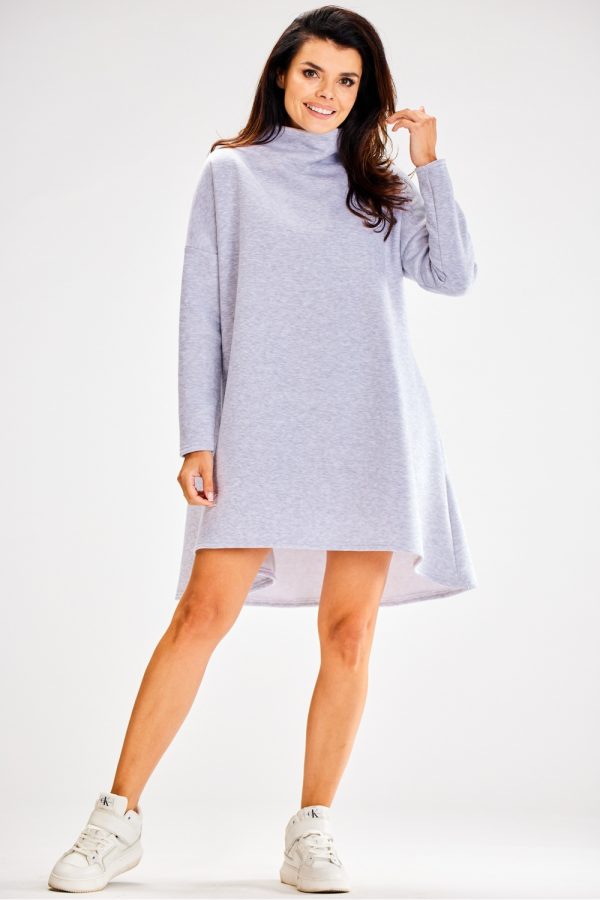 Grey Daydress in Day Dresses with Cotton and Spandex