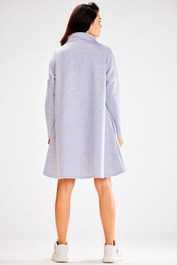 Grey Daydress in Day Dresses with Cotton and Spandex