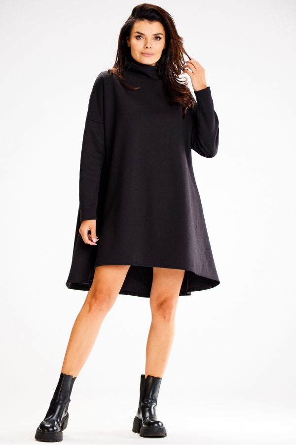 Black Daydress in Day Dresses with Cotton and Spandex