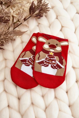 Red Socks in Hosiery, Legwear, Stockings And Tights For Women with Cotton, Spandex and Polyester