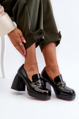Black Heeled Low Shoes in Women`s Ankle Boots & Booties with Fabric, Footbed, Upper Height, Heel Height and Platform Height