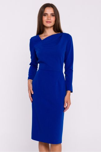 1039459.jpg Blue Daydress in Day Dresses with Spandex, Polyester and Viscose