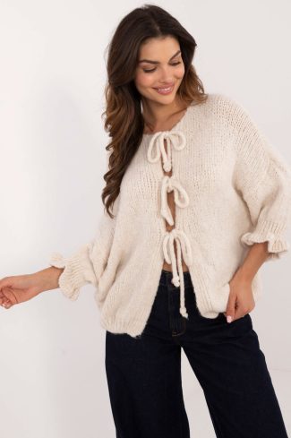 Beige Cardigan in Cardigans For Women, Ponchos with Acrylic, Lana, Polyamide and Viscose
