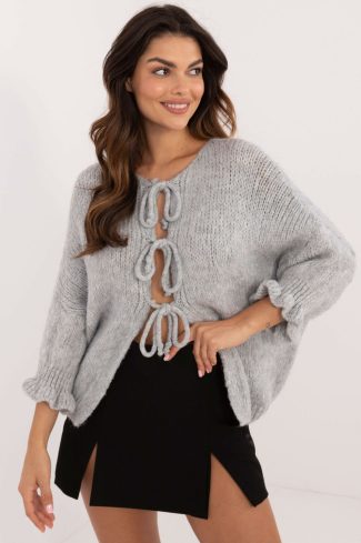 Grey Cardigan in Cardigans For Women, Ponchos with Acrylic, Lana, Polyamide and Viscose