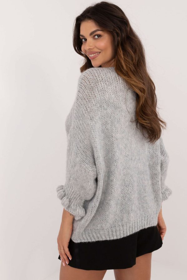 Grey Cardigan in Cardigans For Women, Ponchos with Acrylic, Lana, Polyamide and Viscose