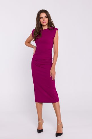 1041835.jpg Violet Daydress in Day Dresses with Lycra and Polyester