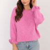 Pink Jumper in Sweaters, Pullovers, Jumpers, Turtlenecks, Boleros, Shrugs with Acrylic, Lana, Polyamide and Viscose