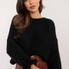 Black Jumper in Sweaters, Pullovers, Jumpers, Turtlenecks, Boleros, Shrugs with Acrylic, Lana, Polyamide and Viscose