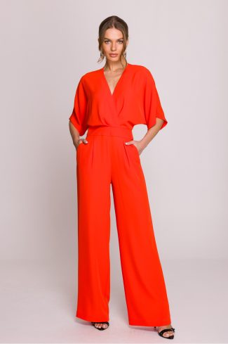 1066249.jpg Red Suit in Playsuits For Women with Spandex and Polyester