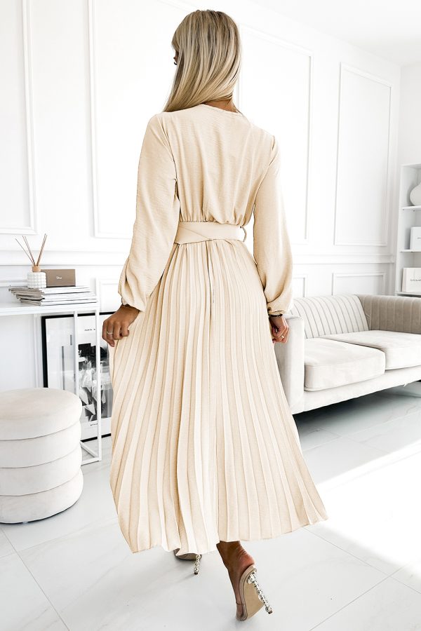 Beige Cocktail Dress in Formal Dresses, Cocktail Dresses with Polyester
