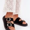 Black Platform Sandals in Sandals & Flip-Flops For Women with Fabric, Footbed and Platform Height