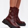 Red Bootie in Women`s Ankle Boots & Booties with Fabric, Warmers, Footbed, Upper Height, Heel Height and Platform Height