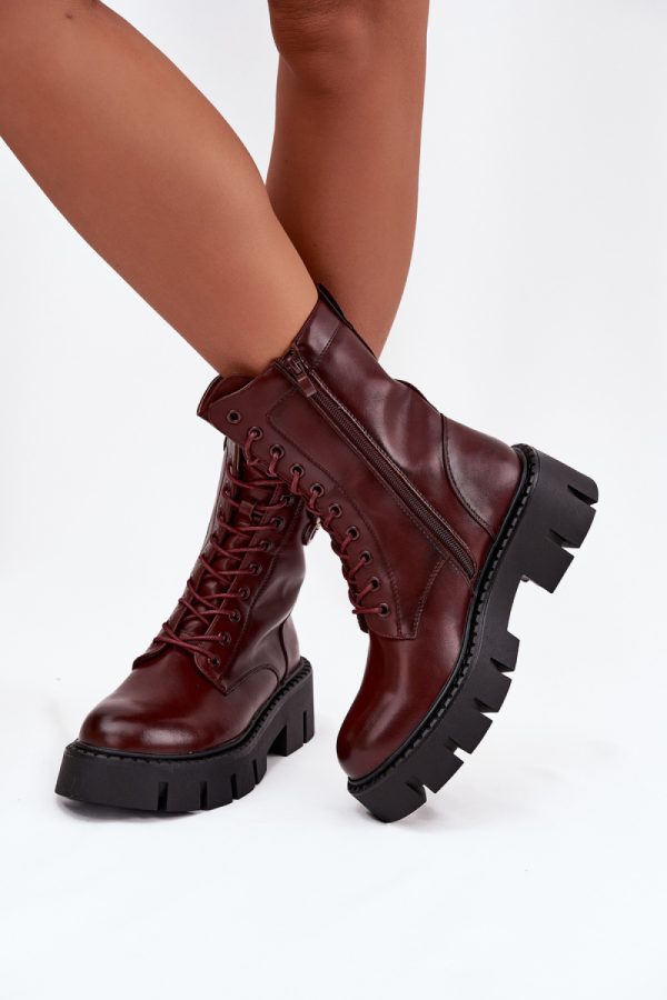 Red Bootie in Women`s Ankle Boots & Booties with Fabric, Warmers, Footbed, Upper Height, Heel Height and Platform Height