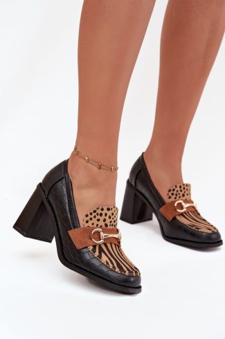 Black Heeled Low Shoes in Women`s Ankle Boots & Booties with Fabric, Footbed, Upper Height and Heel Height