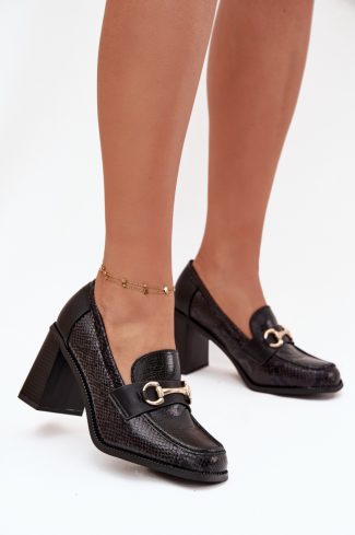 1092790.jpg Black Heeled Low Shoes in Women`s Ankle Boots & Booties with Fabric, Footbed, Upper Height and Heel Height