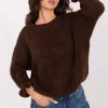 Brown Jumper in Sweaters, Pullovers, Jumpers, Turtlenecks, Boleros, Shrugs with Acrylic, Polyamide, Viscose and Wool