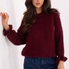 Red Jumper in Sweaters, Pullovers, Jumpers, Turtlenecks, Boleros, Shrugs with Polyacrylic, Polyamide, Viscose and Wool