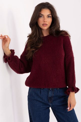 Red Jumper in Sweaters, Pullovers, Jumpers, Turtlenecks, Boleros, Shrugs with Polyacrylic, Polyamide, Viscose and Wool