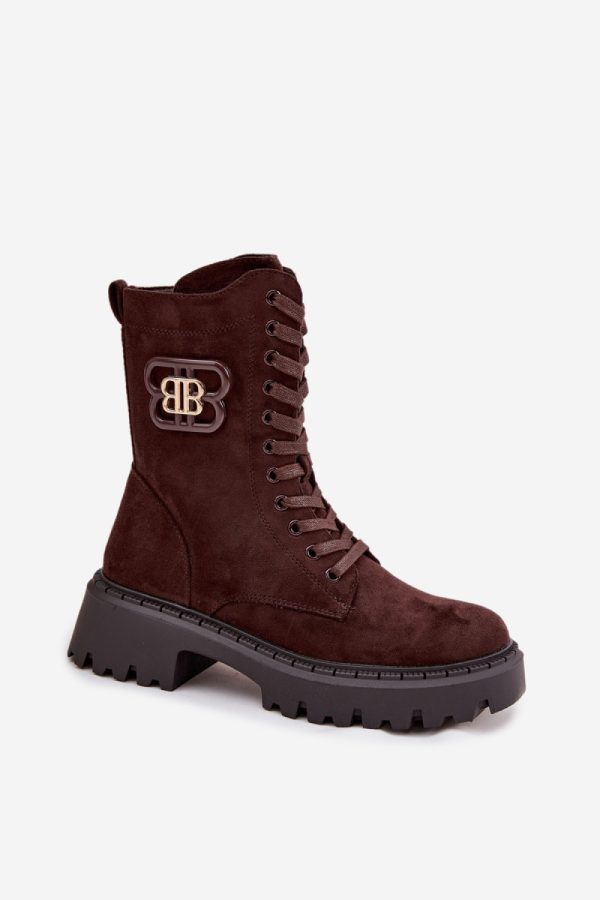 Brown Bootie in Women`s Ankle Boots & Booties with Fabric, Warmers, Footbed, Upper Height, Heel Height and Platform Height