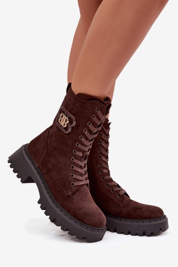 Brown Bootie in Women`s Ankle Boots & Booties with Fabric, Warmers, Footbed, Upper Height, Heel Height and Platform Height