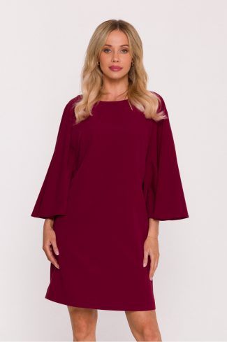 1099784.jpg Red Daydress in Day Dresses with Spandex, Polyester and Viscose