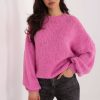 Pink Jumper in Sweaters, Pullovers, Jumpers, Turtlenecks, Boleros, Shrugs with Acrylic, Polyamide, Viscose and Wool