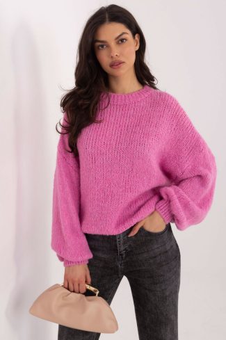Pink Jumper in Sweaters, Pullovers, Jumpers, Turtlenecks, Boleros, Shrugs with Acrylic, Polyamide, Viscose and Wool