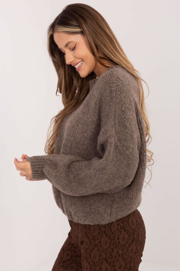 Beige Jumper in Sweaters, Pullovers, Jumpers, Turtlenecks, Boleros, Shrugs with Acrylic, Polyamide, Viscose and Wool