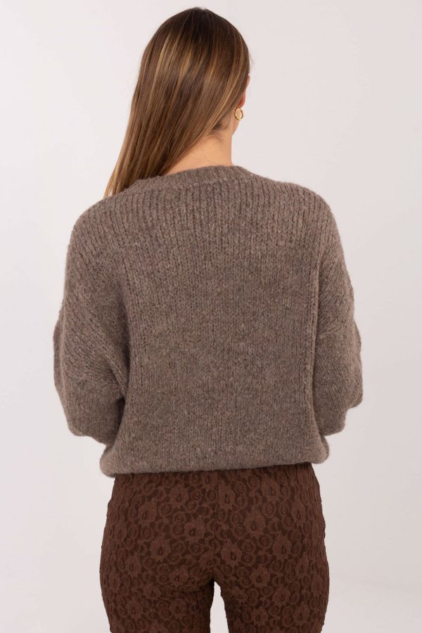 Beige Jumper in Sweaters, Pullovers, Jumpers, Turtlenecks, Boleros, Shrugs with Acrylic, Polyamide, Viscose and Wool