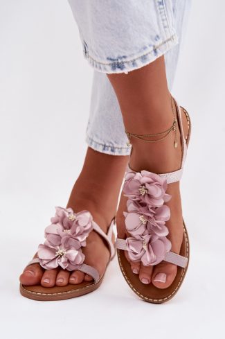 1116373.jpg Violet Sandals in Sandals & Flip-Flops For Women with Fabric, Footbed and Heel Height