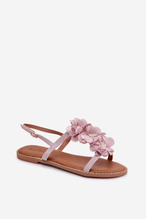 Violet Sandals in Sandals & Flip-Flops For Women with Fabric, Footbed and Heel Height