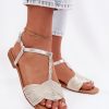 Grey Sandals in Sandals & Flip-Flops For Women with Fabric, Footbed and Heel Height