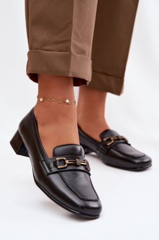1119458.jpg Black Heeled Low Shoes in Women`s Ankle Boots & Booties with Fabric, Footbed and Heel Height