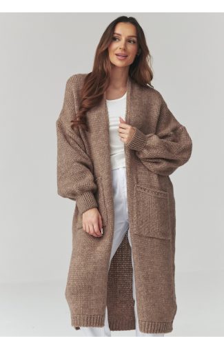 Beige Cardigan in Cardigans For Women, Ponchos with Acrylic, Polyamide, Polyester and Wool