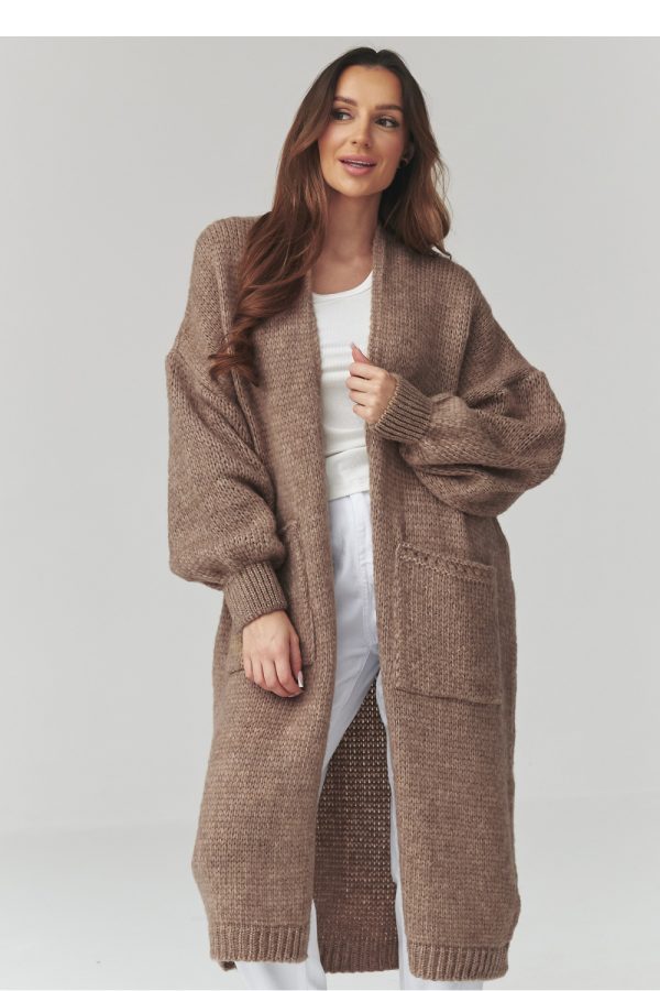 Beige Cardigan in Cardigans For Women, Ponchos with Acrylic, Polyamide, Polyester and Wool