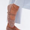 Beige Ballet Flats in Ballet Flats, Ballet Pumps For Women with Fabric, Footbed and Heel Height