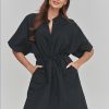 Black Daydress in Day Dresses with Cotton