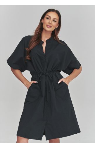 1126372.jpg Black Daydress in Day Dresses with Cotton